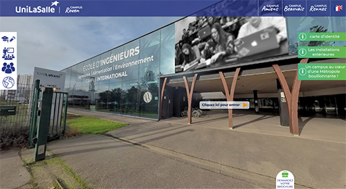 visite virtuelle UniLaSalle campus Rouen