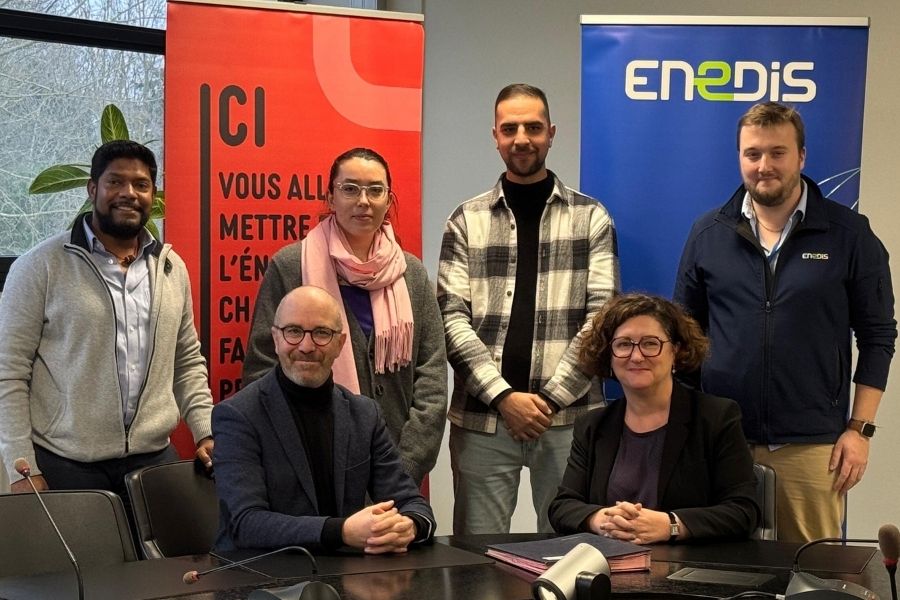 Signature de l'accord de partenariat entre Enedis et UniLaSalle Amiens